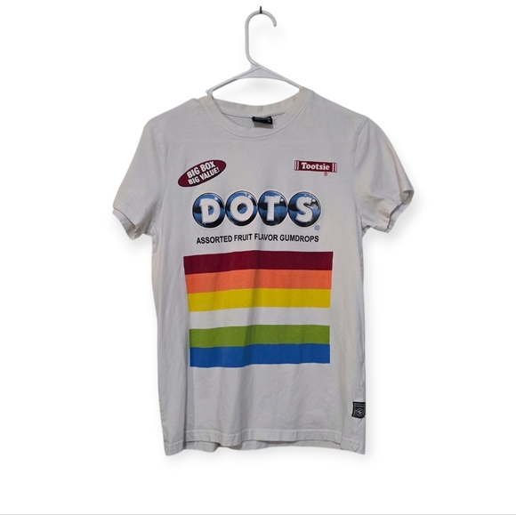 Southpole Dots Candy Graphic T-Shirt White Rainbow Logo Men's Size S - Picture 2 of 6